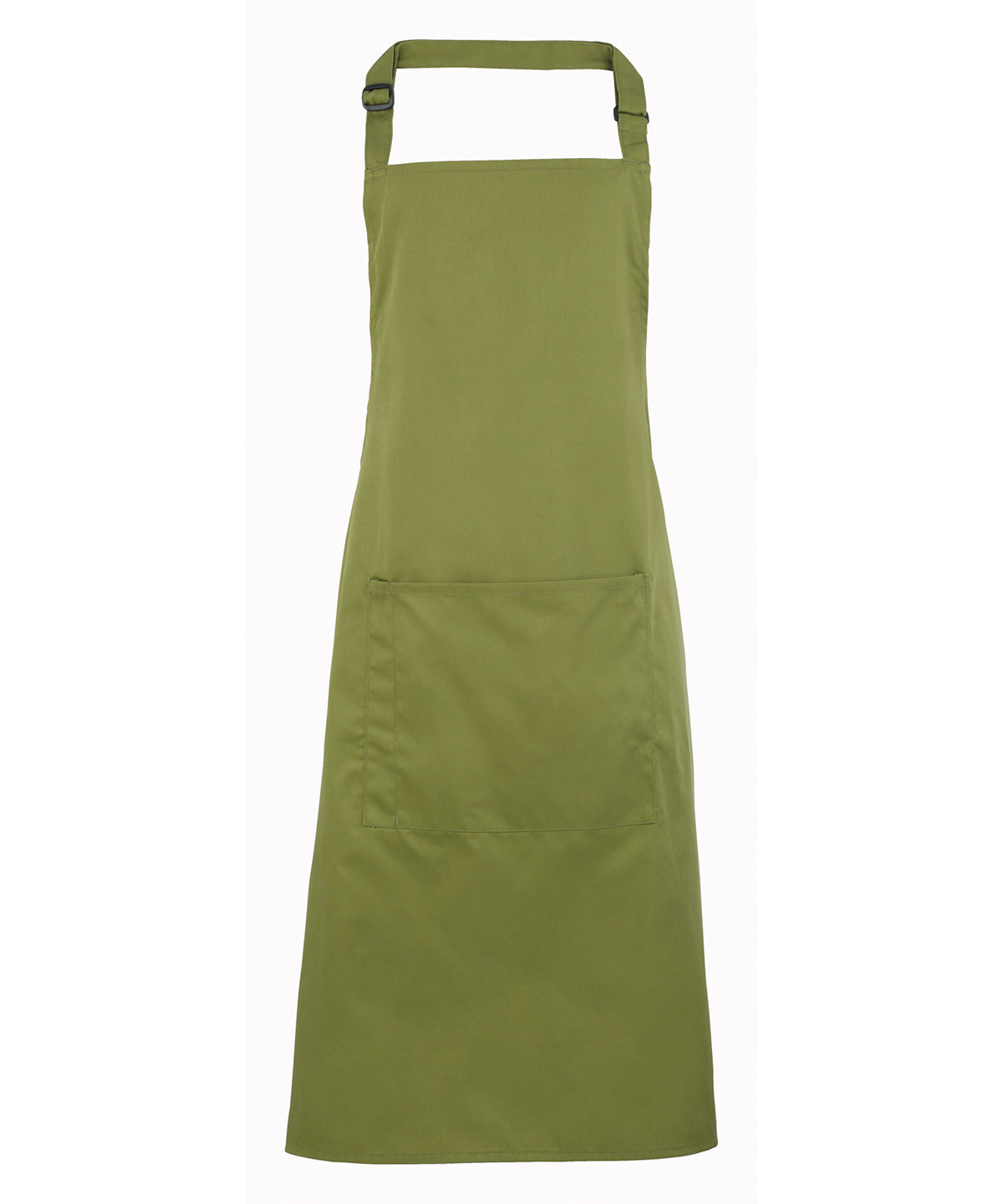 Basic Bib Apron with Pocket - Oasis Green